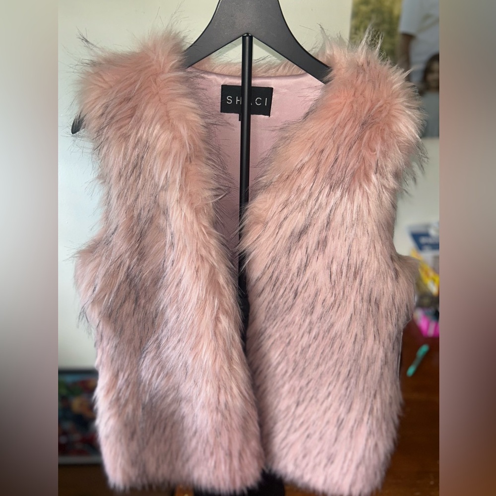 SHACI Pink Faux Fur Vest